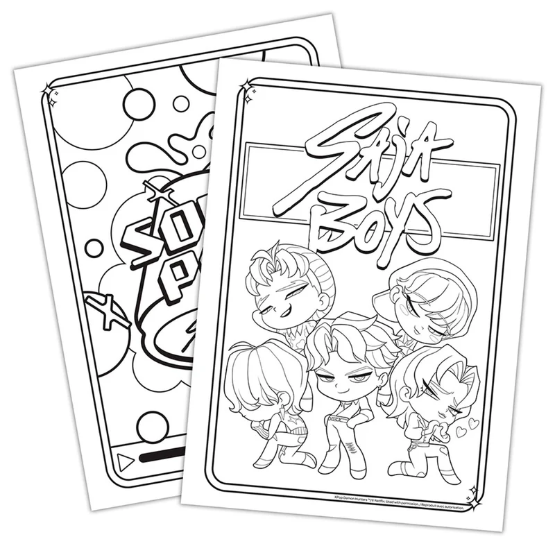 KPop Demon Hunters Colouring Book, 1 Count