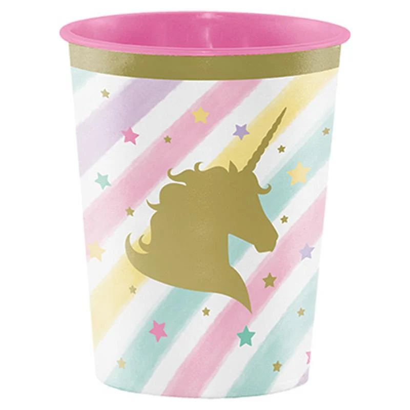 Unicorn Sparkle plastic favor cup