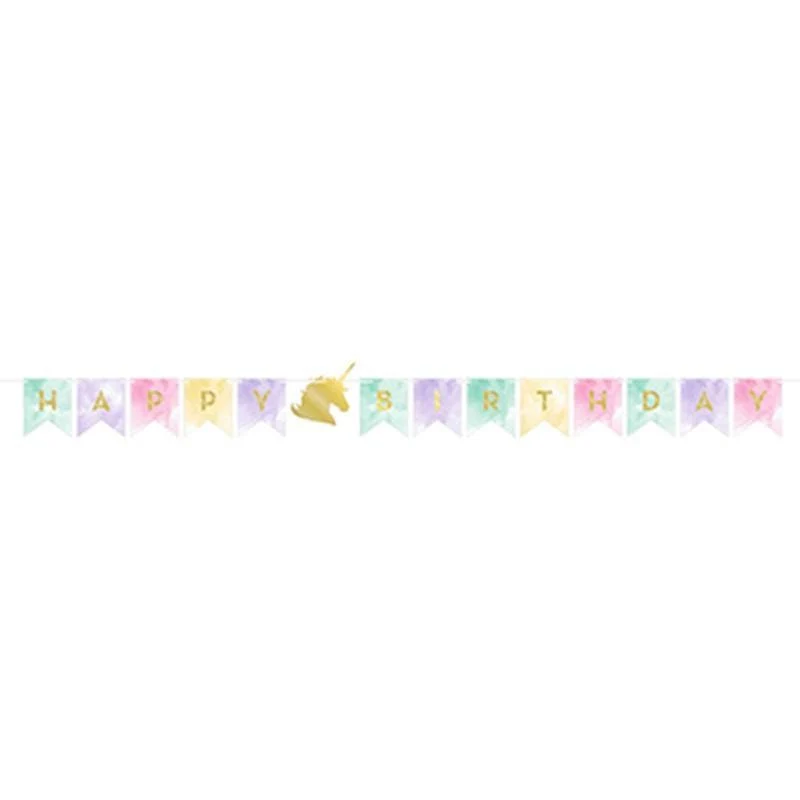 Unicorn Sparkle pennant banner