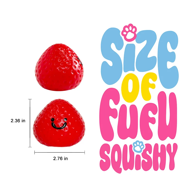 Smile Starwberry Taba Squishy