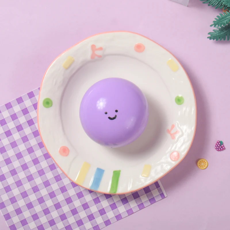 100g Purple Smile Ball Taba Squishy