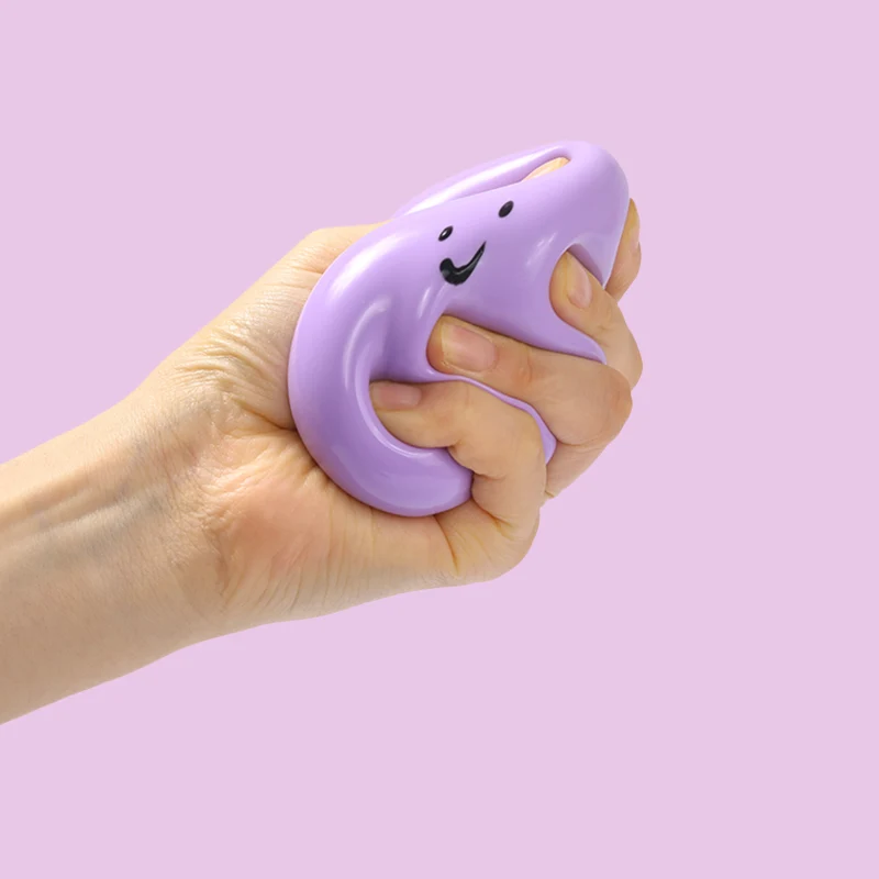 100g Purple Smile Ball Taba Squishy