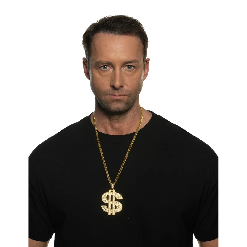 Dollar sign chain necklace