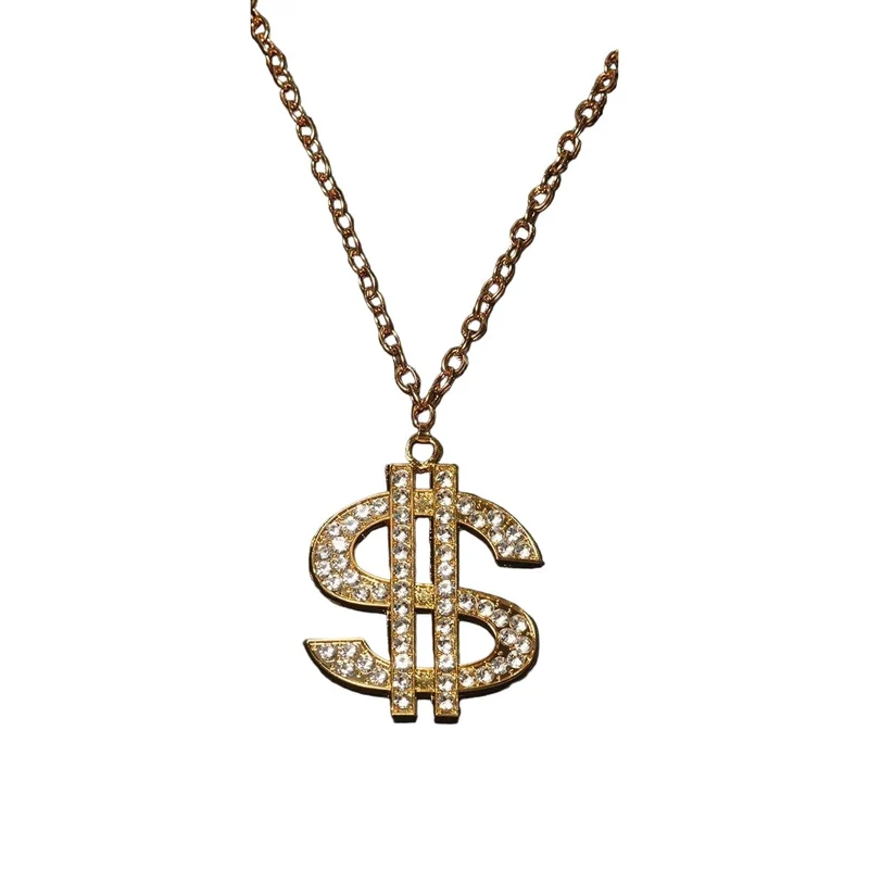 Dollar sign chain necklace