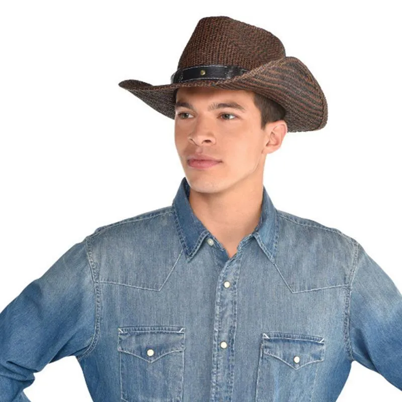 Brown cowboy hat for adults