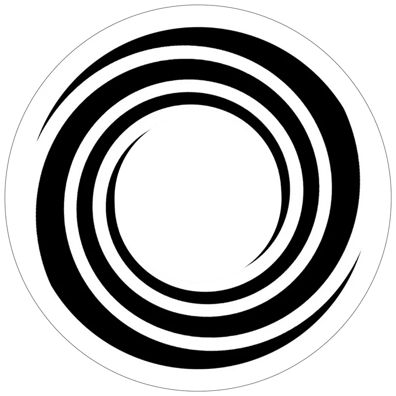 PRIMAL® Hypnotized - Black and White Coloured Contact Lenses, 3 months usage