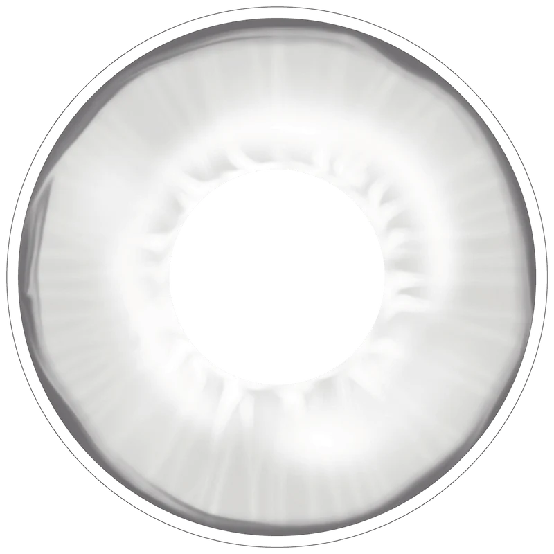 PRIMAL® Ghost - Grey Coloured Contact Lenses, 3 months usage