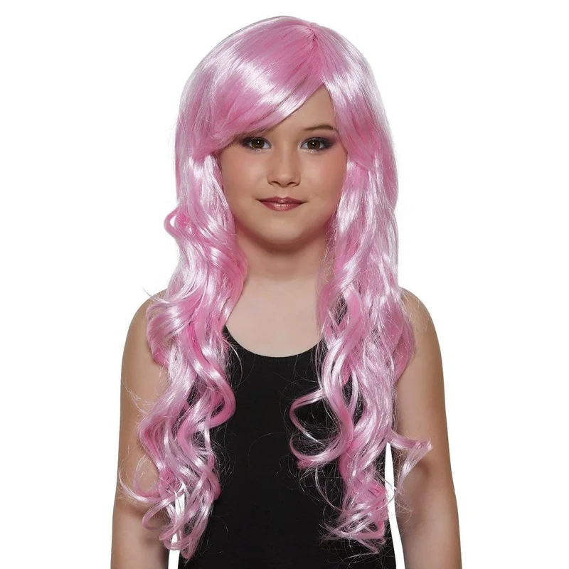 Pink Petite Diva wig for girls