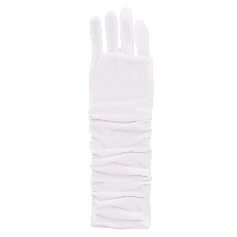 White princess gloves for girls