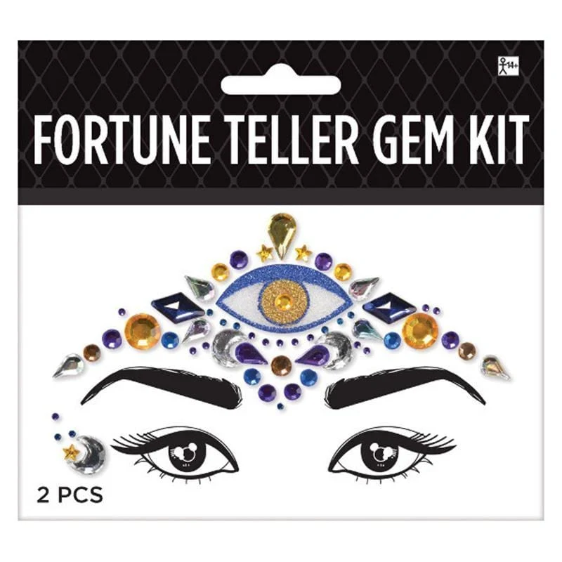Fortune teller face crystals