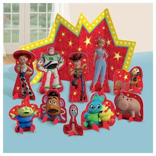 Toy Story 4 Birthday Party Table Centerpiece Kit, 11 Count