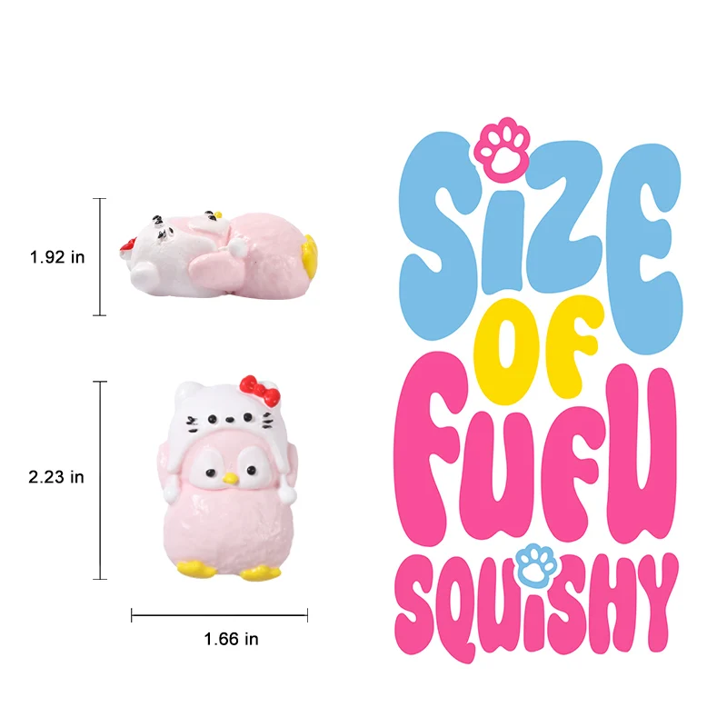 Cute Little Kt Head Penguin Taba Squishy