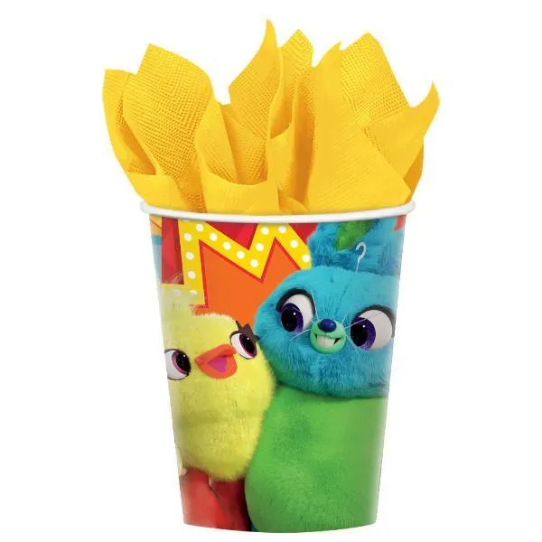 Toy Story 4 Birthday Party Paper Cups, 9 Ounces, 8 Count