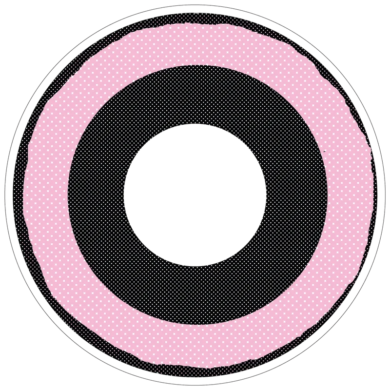 PRIMAL® ACID I - Pink And Black Coloured Contact Lenses, 3 months usage