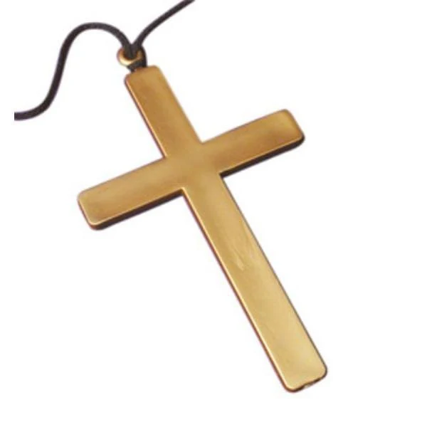 Plastic monk cross