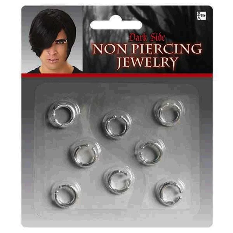 Non piercing jewelry, 8 per package