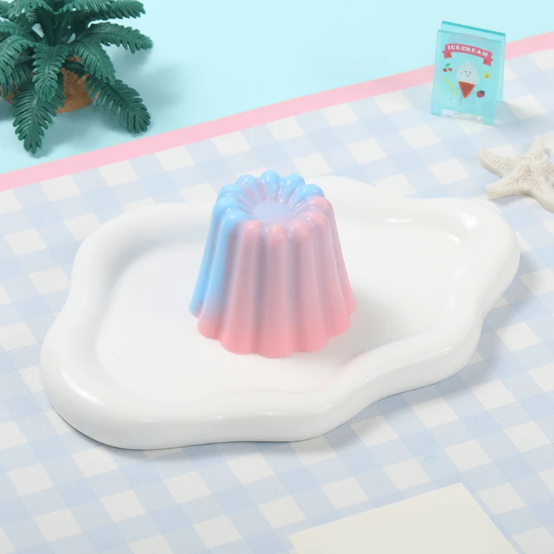 Blue and Pink Kneading Pudding Taba Squishy