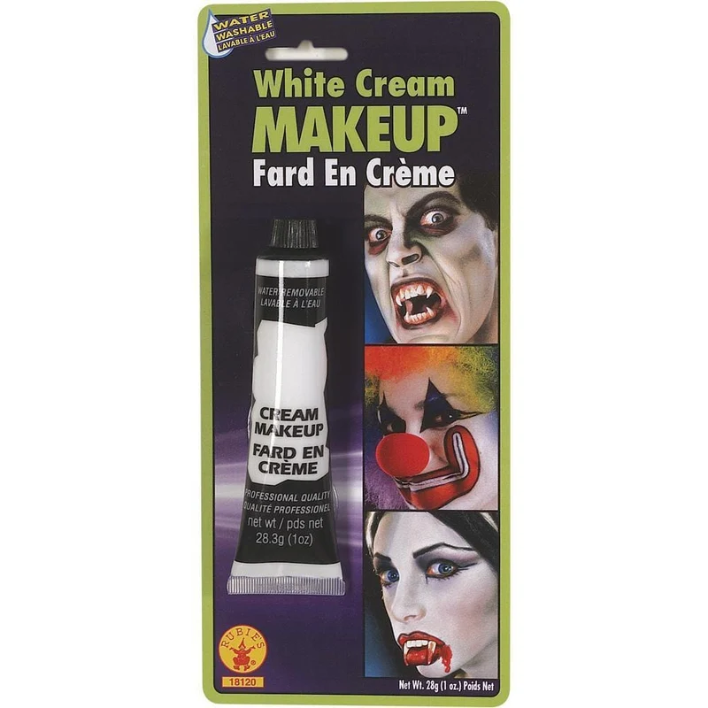 White cream makeup tube