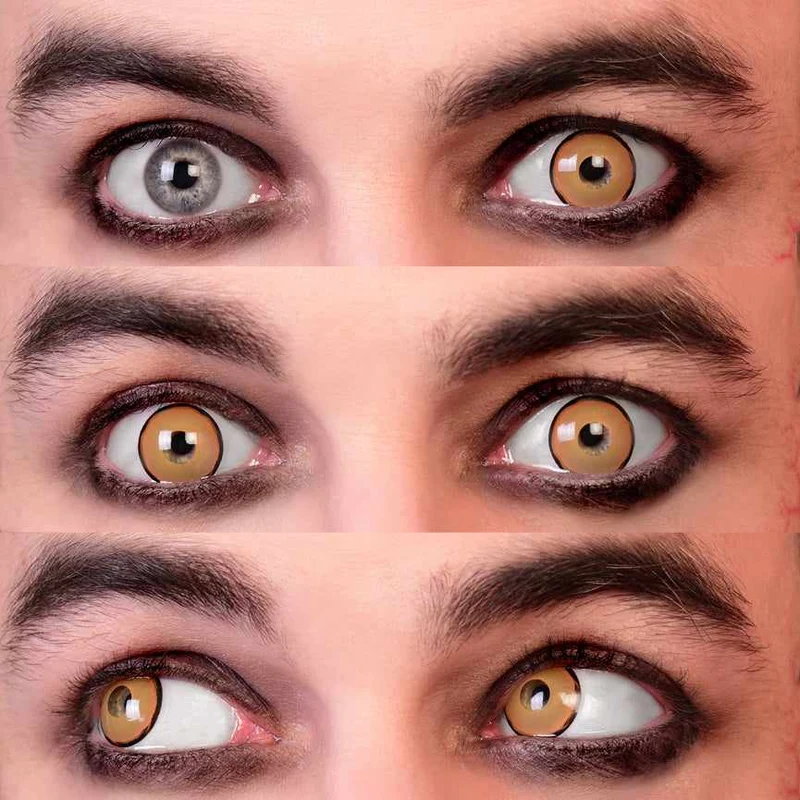 PRIMAL® Villain - Yellow Coloured Contact Lenses, 3 months usage