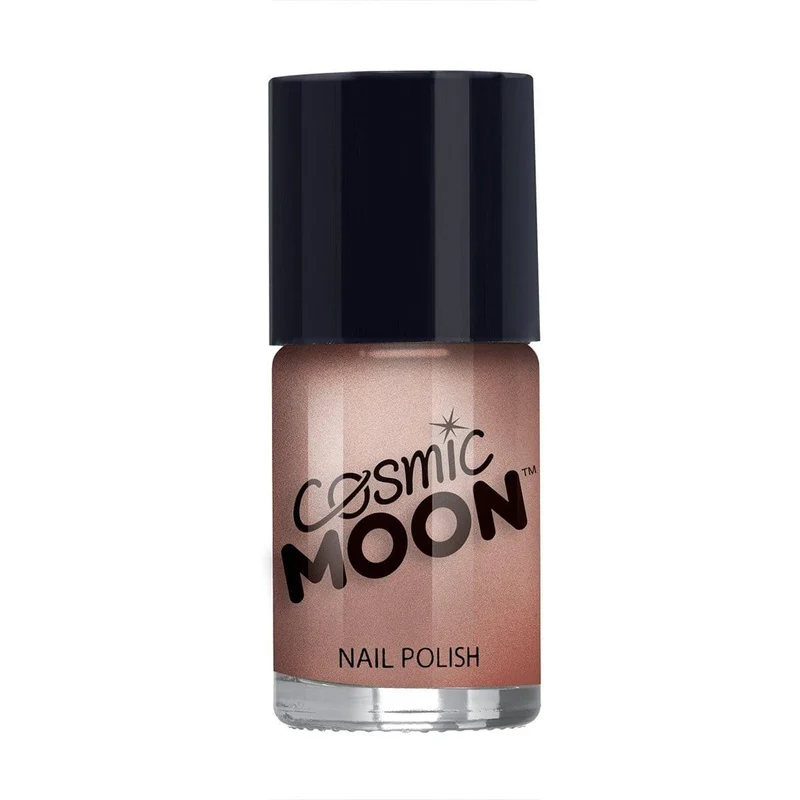 Moon rose gold metallic nail polish