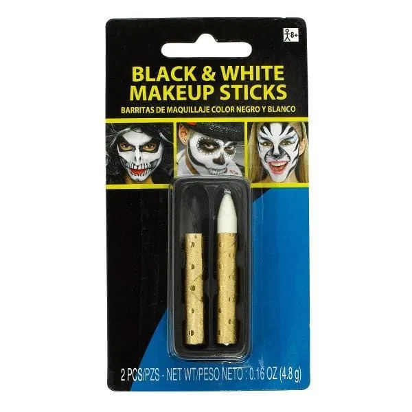 Black & white makeup sticks