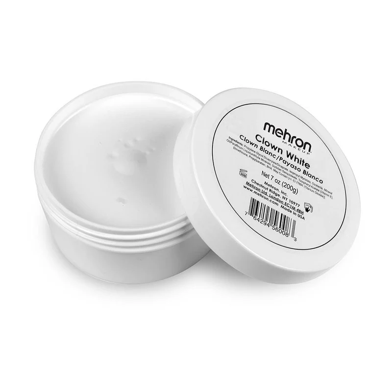 Mehron Clown white cream makeup, 7 ounces