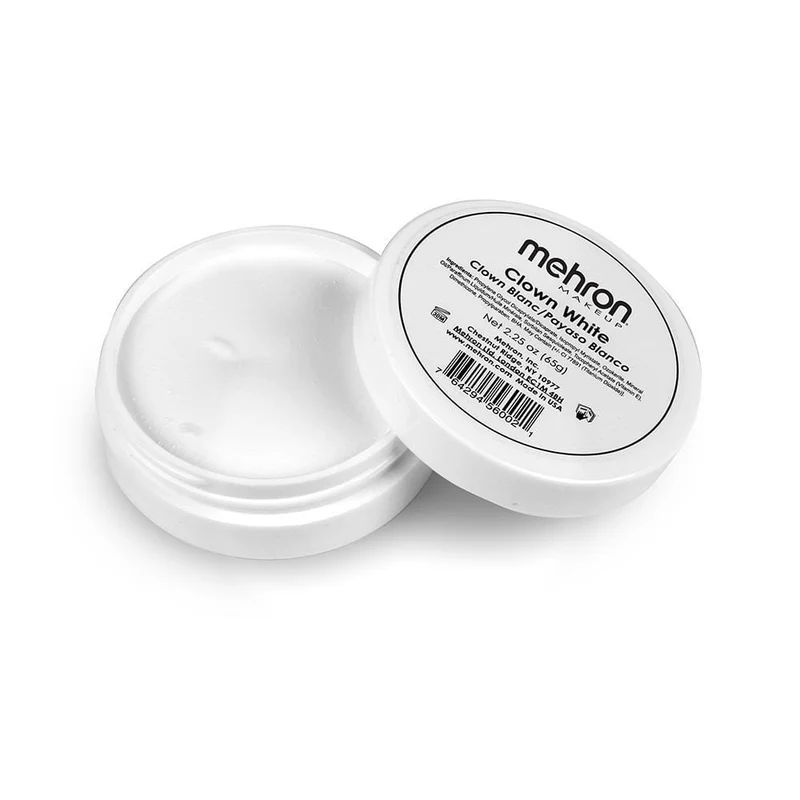 Mehron Clown white cream makeup, 2.25 ounces