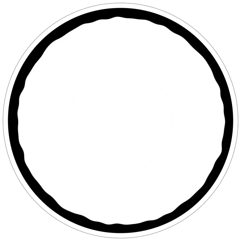 PRIMAL® Zombie II - White & Black Rim Coloured Contact Lenses, 3 Months Usage