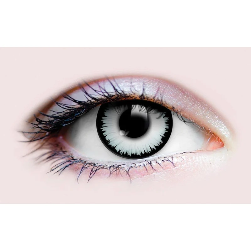 PRIMAL® Werewolf III - White Coloured Contact Lenses, 3 months usage