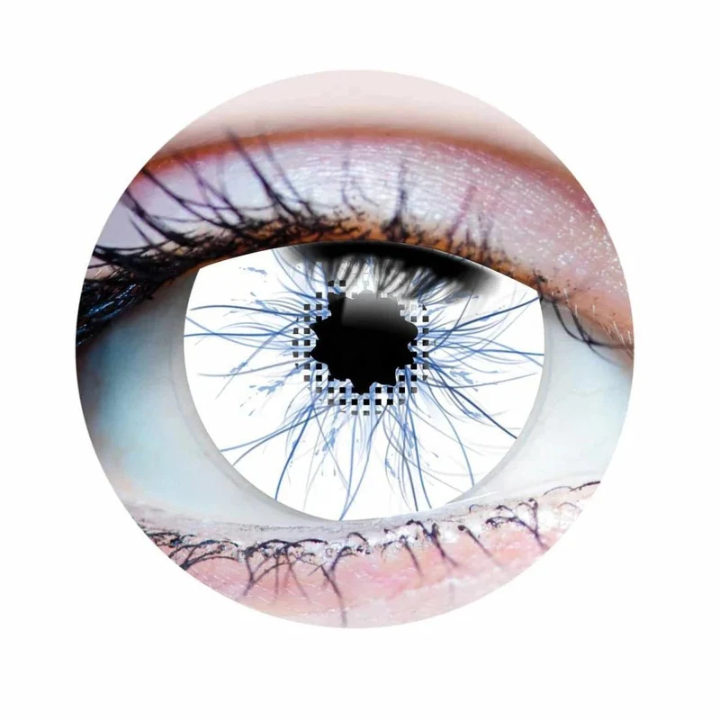 PRIMAL® Thor - White Coloured Contact Lenses, 3 months usage