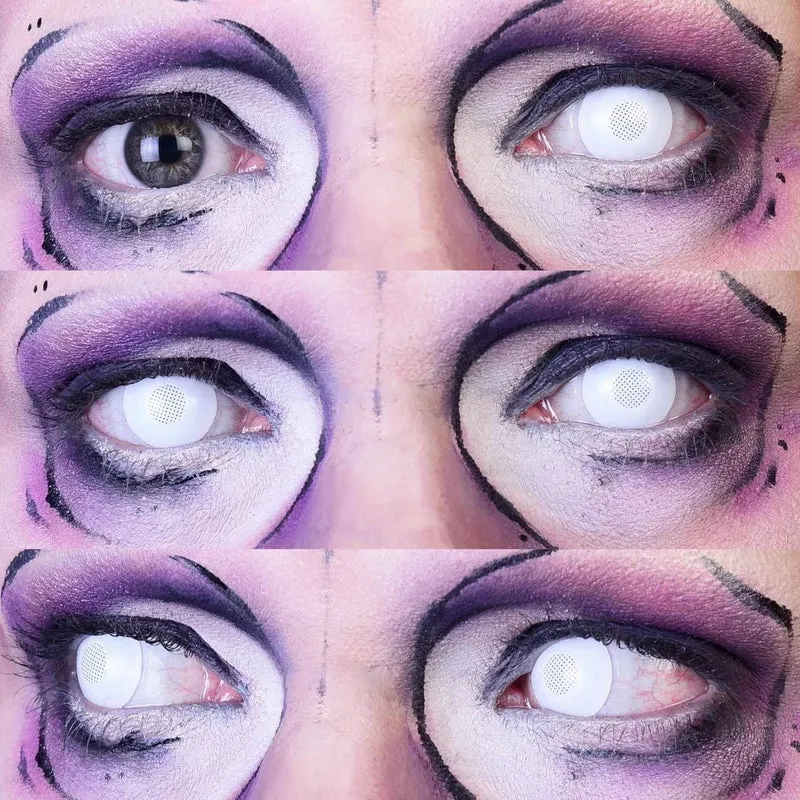 PRIMAL® Sub Zero - Whiteout Contact Lenses, 3 months usage