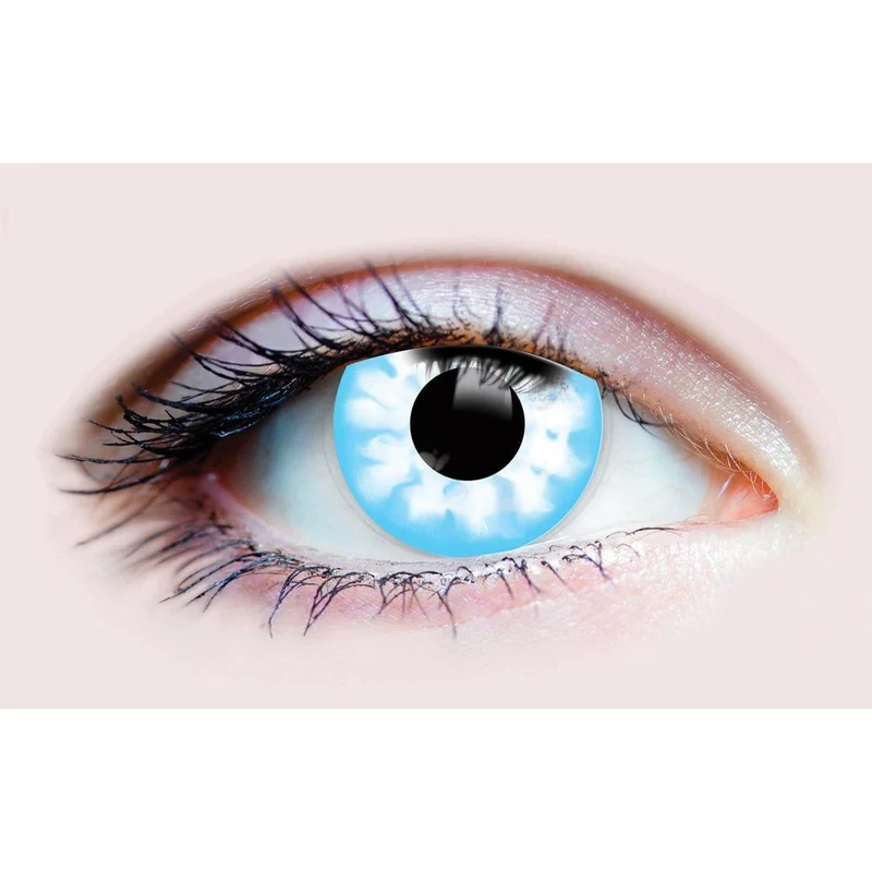 PRIMAL® Night King - White and Blue Coloured Contact Lenses, 3 months usage