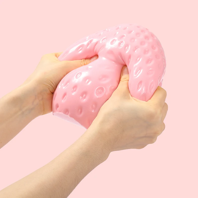 2100g Giant Pink Strawberry Taba Squishy
