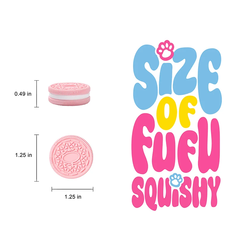 7PC Rainbow Cookies Taba Squishy