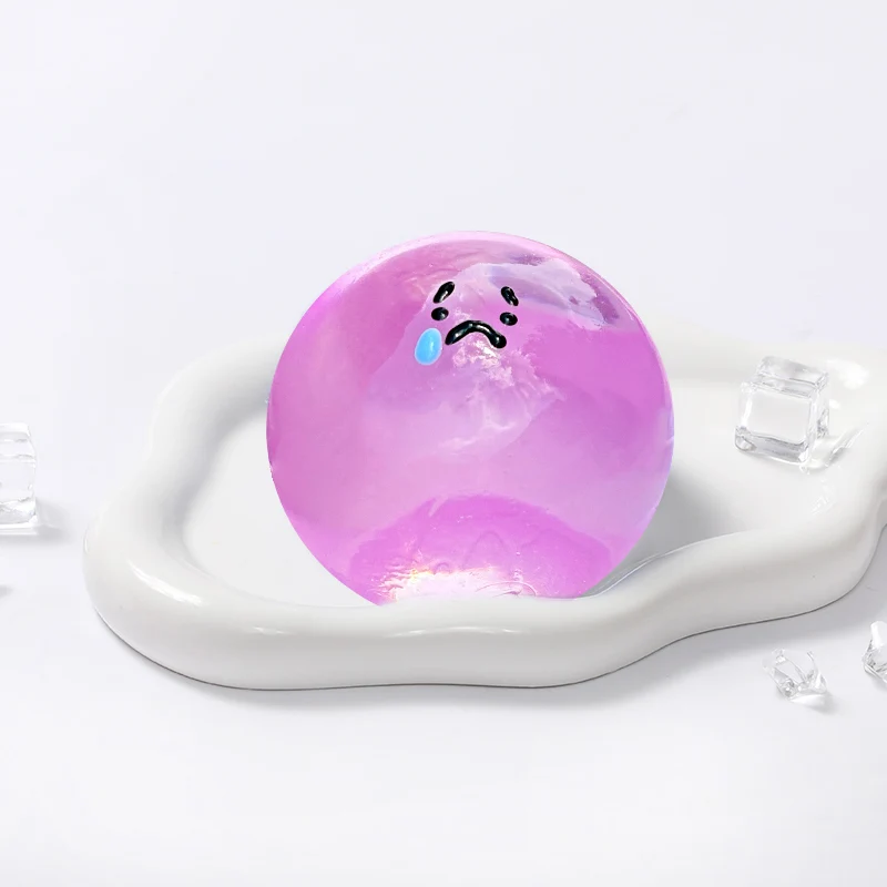 100g Crystal Purple Sad Magic Ball Taba Squishy