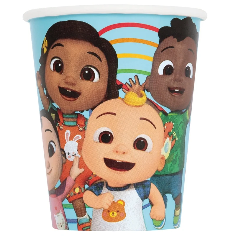 Cocomelon Birthday Party Paper Cups, 9 Oz, 8 Count