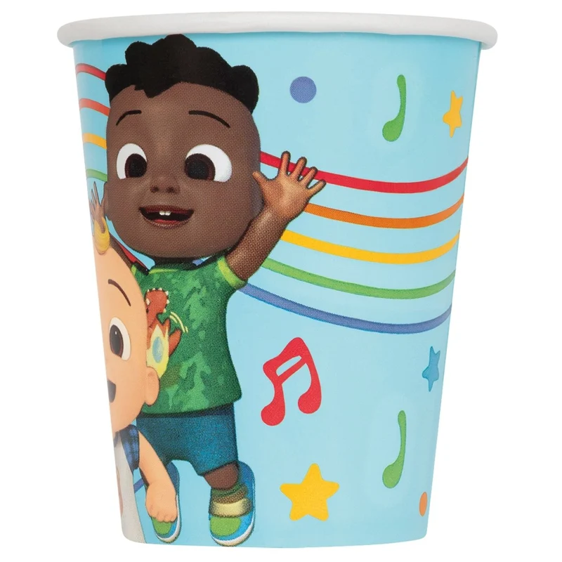 Cocomelon Birthday Party Paper Cups, 9 Oz, 8 Count
