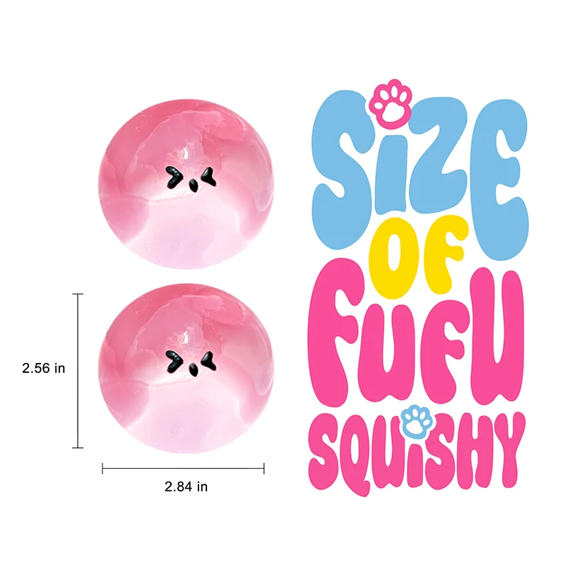100g Crystal Pink Boring Magic Ball Taba Squishy