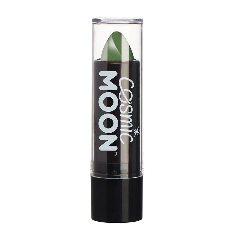 Moon green metallic lipstick