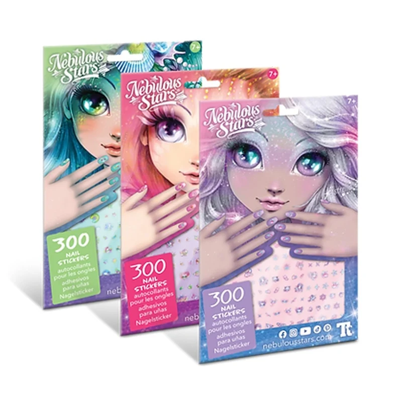 Nebulous Stars Nail Stickers, 300 Count