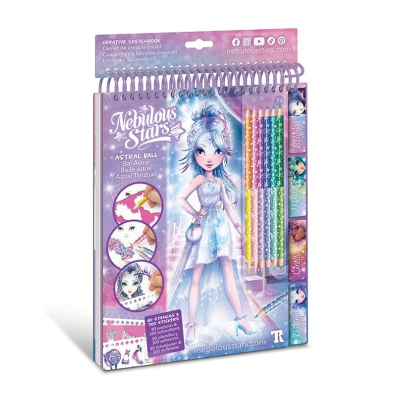 Nebulous Stars Fashion Sketchbook Astral Ball, 1 Count