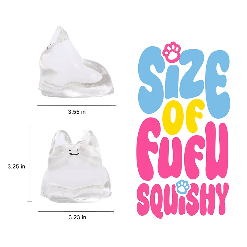 250g Crystal Smile Bunny Taba Squishy