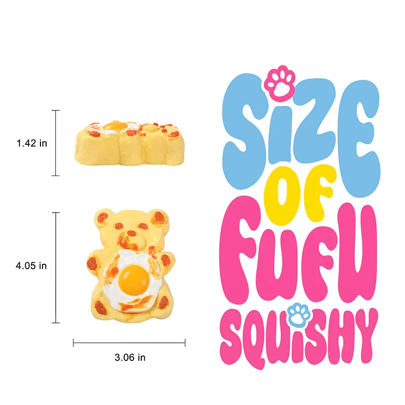 Egg Hugging Teddy Bear Taba Squishy