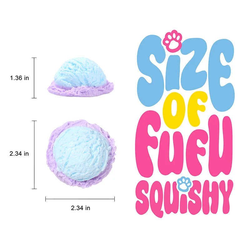 Charming Blue Ice Cream Taba Squishy