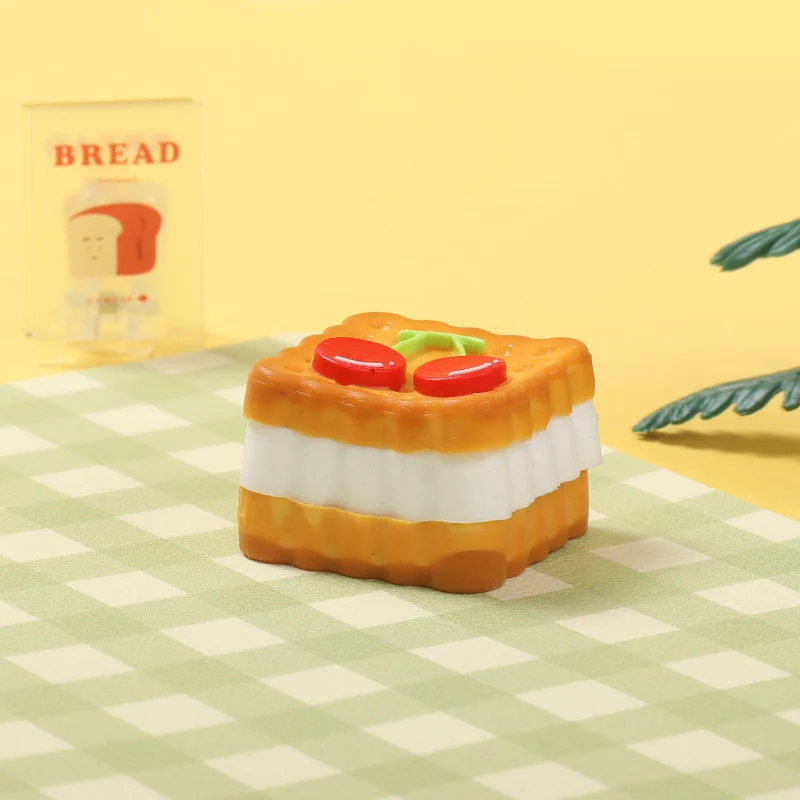 Square Cherry Cookies Taba Squishy