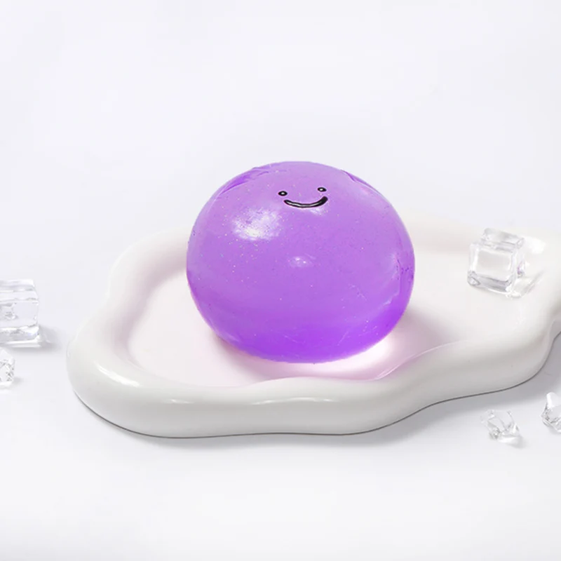 100g Crystal Sparkling Purple Galaxy Ball Taba Squishy