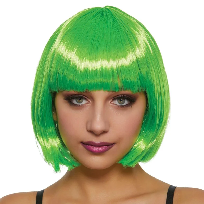Hot green Daisy wig for women