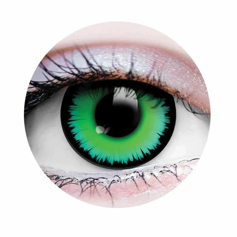 PRIMAL® Werewolf I - Green Coloured Contact Lenses, 3 months usage
