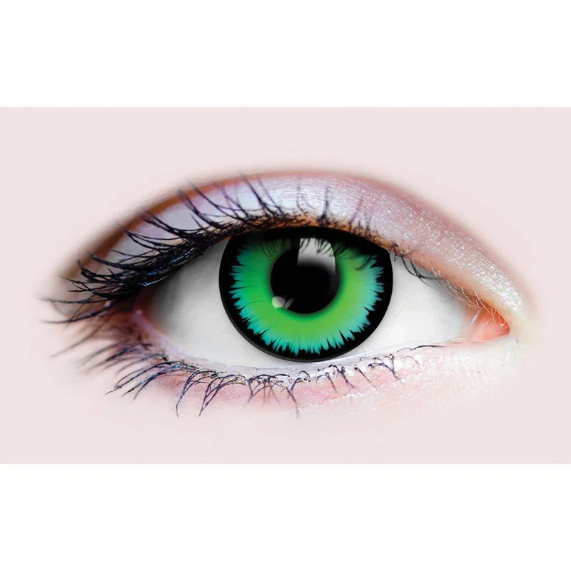 PRIMAL® Werewolf I - Green Coloured Contact Lenses, 3 months usage