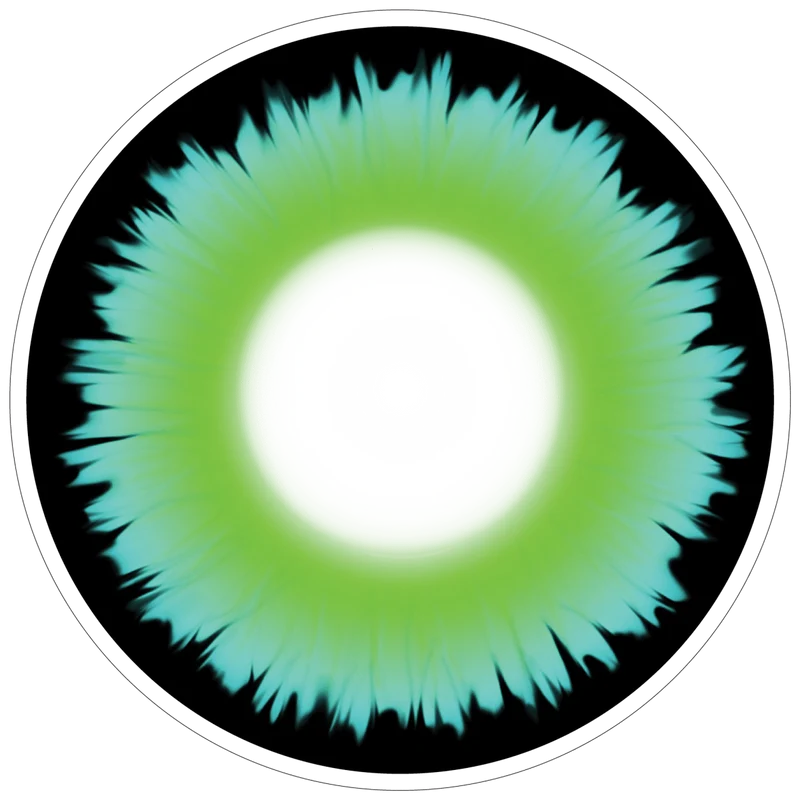 PRIMAL® Werewolf I - Green Coloured Contact Lenses, 3 months usage